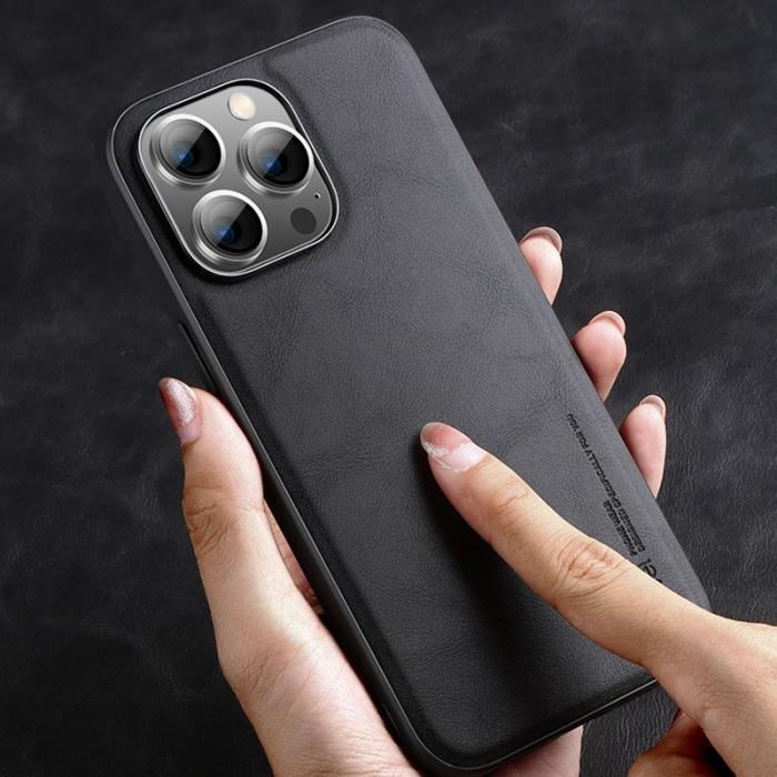 X-Level - X-LEVEL Bojue-3 iPhone 15 Pro Max Skal PU Läder TPU Svart