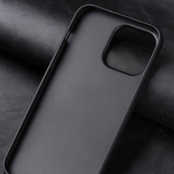 X-Level - X-LEVEL Bojue-3 iPhone 15 Skal i PU Läder och TPU - Svart