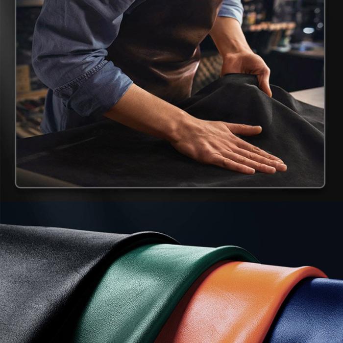 X-Level - X-LEVEL Bojue-3 iPhone 15 Skal i PU Läder och TPU - Svart