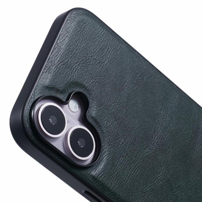 X-Level - X-LEVEL Bojue-3 iPhone 16 Plus Skal Läder Grön