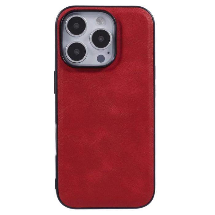 X-Level - X-LEVEL Bojue-3 iPhone 16 Pro Skal MagSafe Läder Röd
