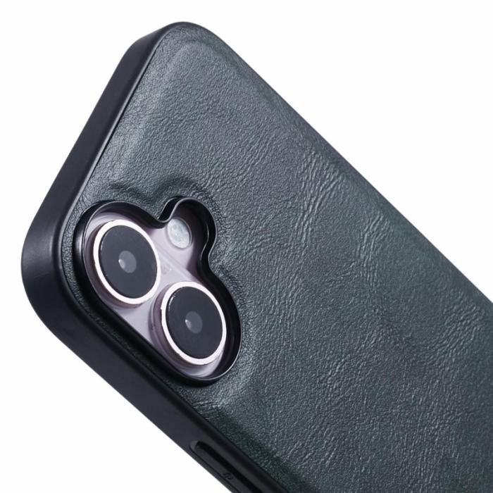X-Level - X-LEVEL Bojue-3 iPhone 16 Skal MagSafe Läder Grön