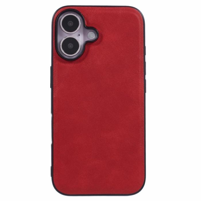 X-Level - X-LEVEL Bojue-3 iPhone 16 Skal MagSafe Läder Röd