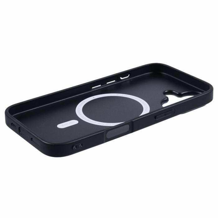 X-Level - X-LEVEL Bojue-3 iPhone 16 Skal MagSafe Läder Svart