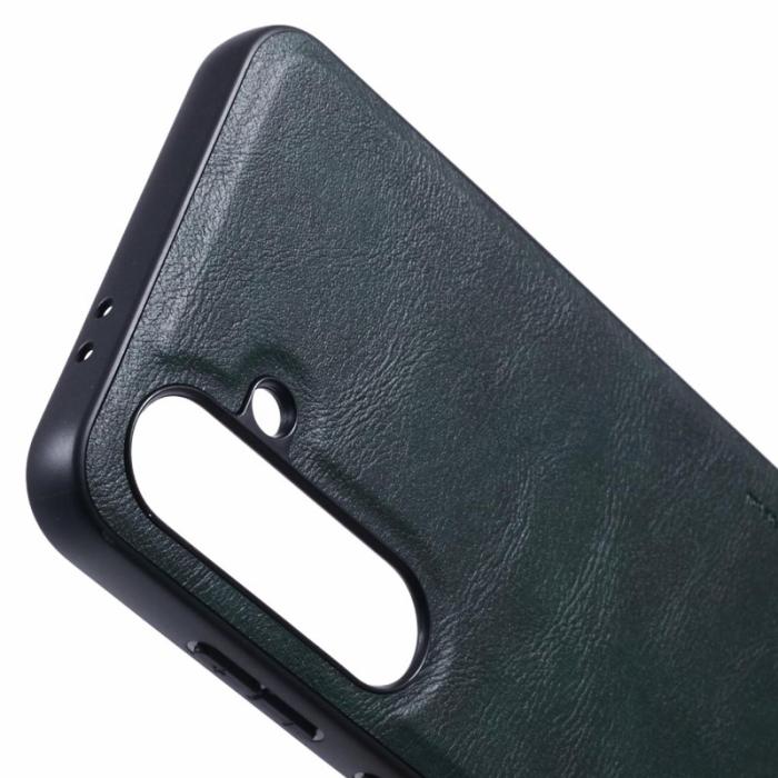 X-Level - X-LEVEL Bojue-3 Samsung Galaxy S24 FE Skal PU Läder Svartgrön