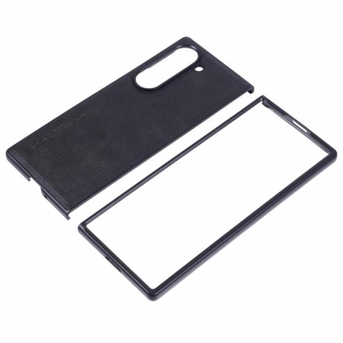 X-Level - X-LEVEL Bojue-3 Samsung Galaxy Z Fold6 Fodral Läder Svart