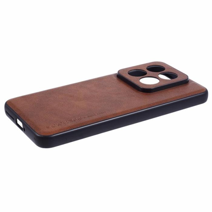 X-Level - X-LEVEL Bojue-3 Xiaomi 14 Pro Slim Case Läder Hybrid Brun