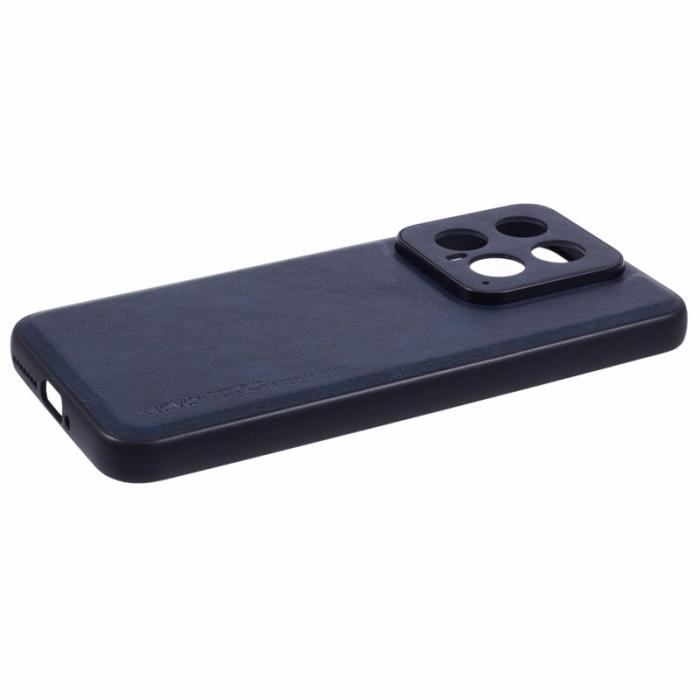 X-Level - X-LEVEL Bojue-3 Xiaomi 14 Skal Läderbeläggning Blå