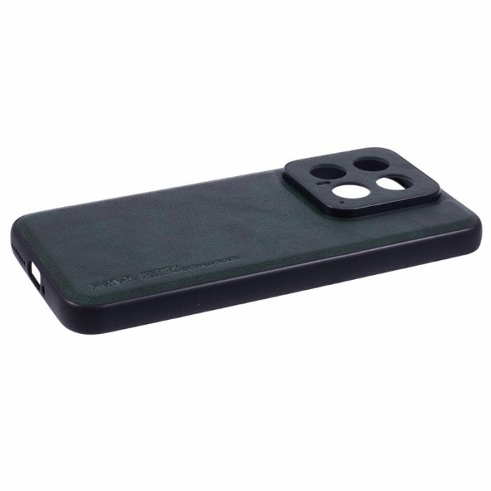 X-Level - X-LEVEL Bojue-3 Xiaomi 14 Skal Läderbeläggning - Midnattsgrön