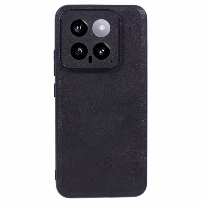 X-Level - X-LEVEL Bojue-3 Xiaomi 14 Skal Läderbeläggning Svart