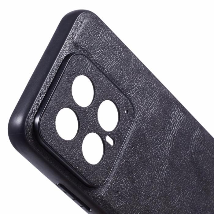 X-Level - X-LEVEL Bojue-3 Xiaomi 14 Skal Läderbeläggning Svart