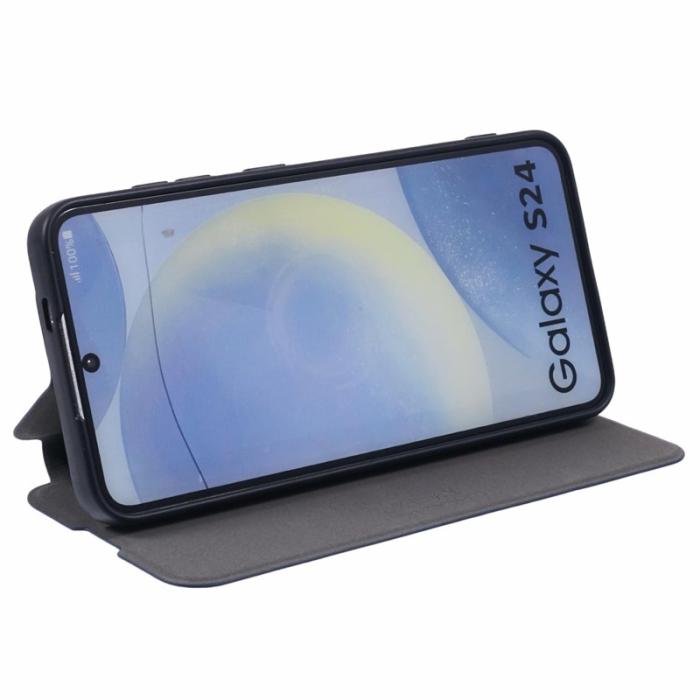 X-Level - X-LEVEL Colorful-2 Samsung Galaxy S24+ Skal Magnetisk Läder Mörkblå