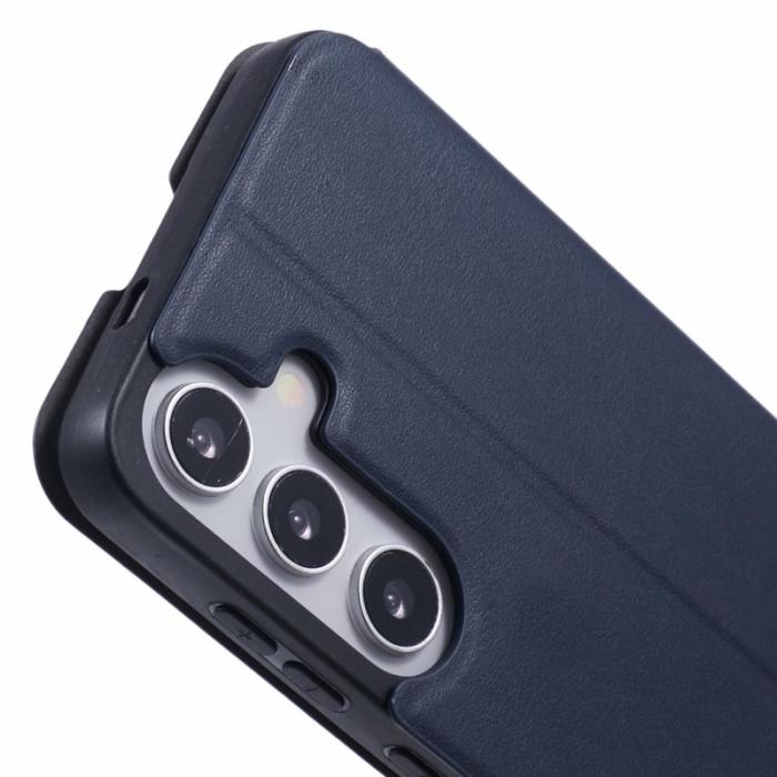 X-Level - X-LEVEL Colorful-2 Samsung Galaxy S24+ Skal Magnetisk Läder Mörkblå