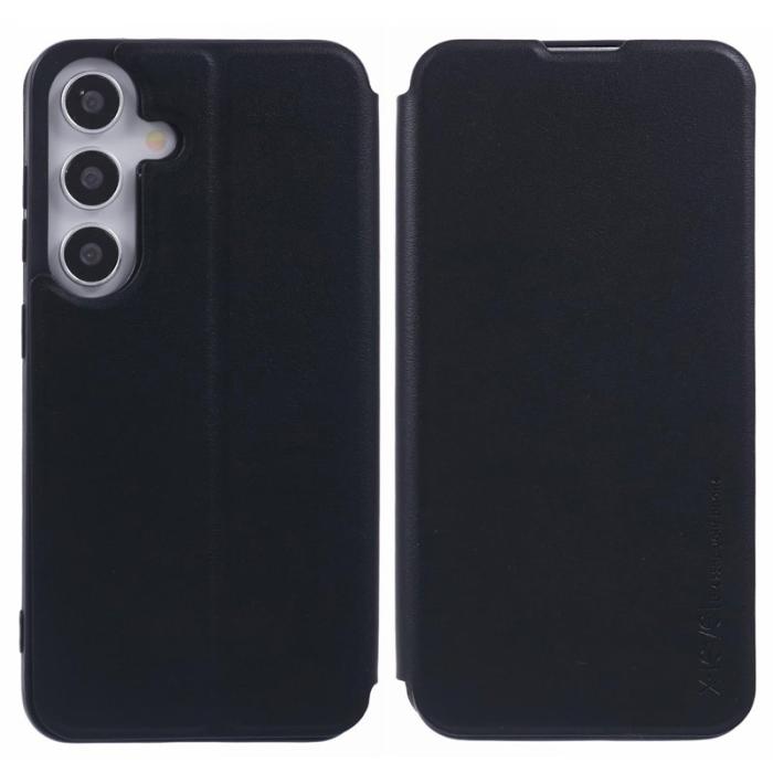 X-Level - X-LEVEL Colorful-2 Samsung Galaxy S24+ Skal Magnetisk Läder Svart