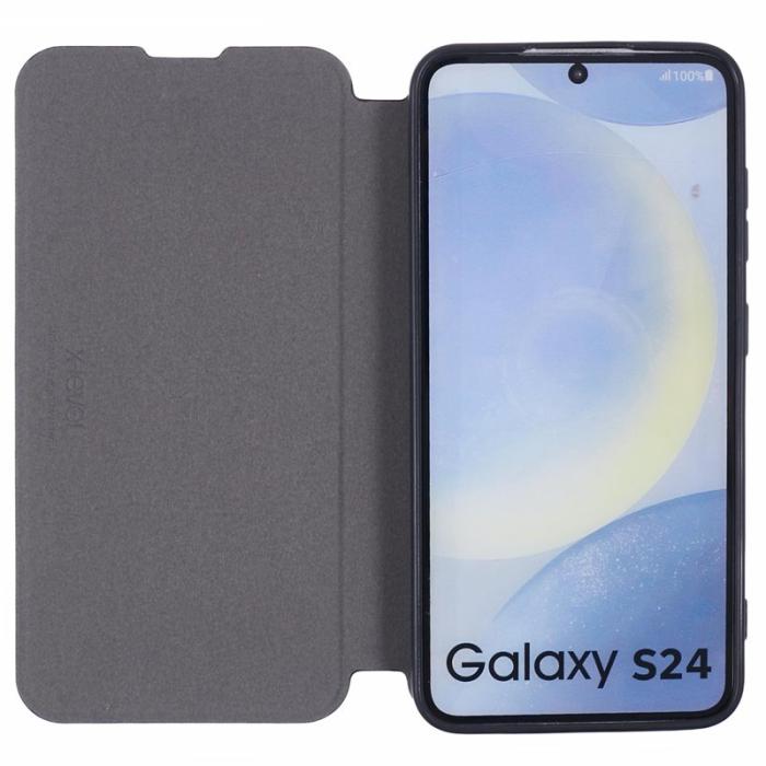 X-Level - X-LEVEL Colorful-2 Samsung Galaxy S24+ Skal Magnetisk Läder Svart