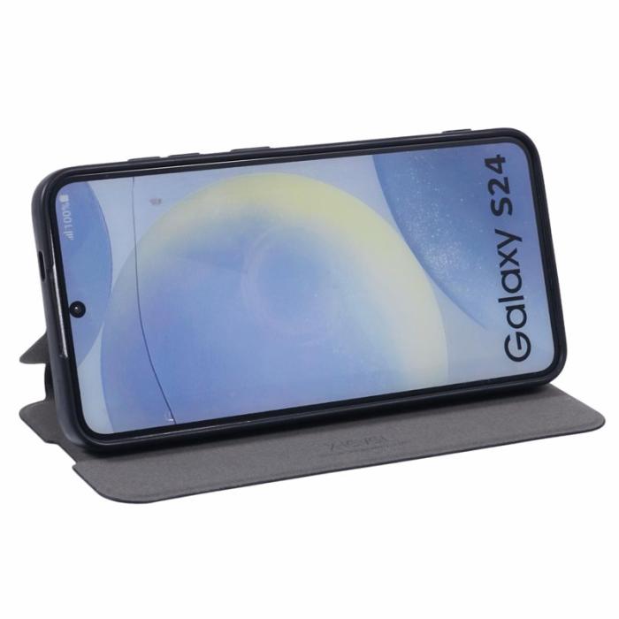 X-Level - X-LEVEL Colorful-2 Samsung Galaxy S24+ Skal Magnetisk Läder Svart