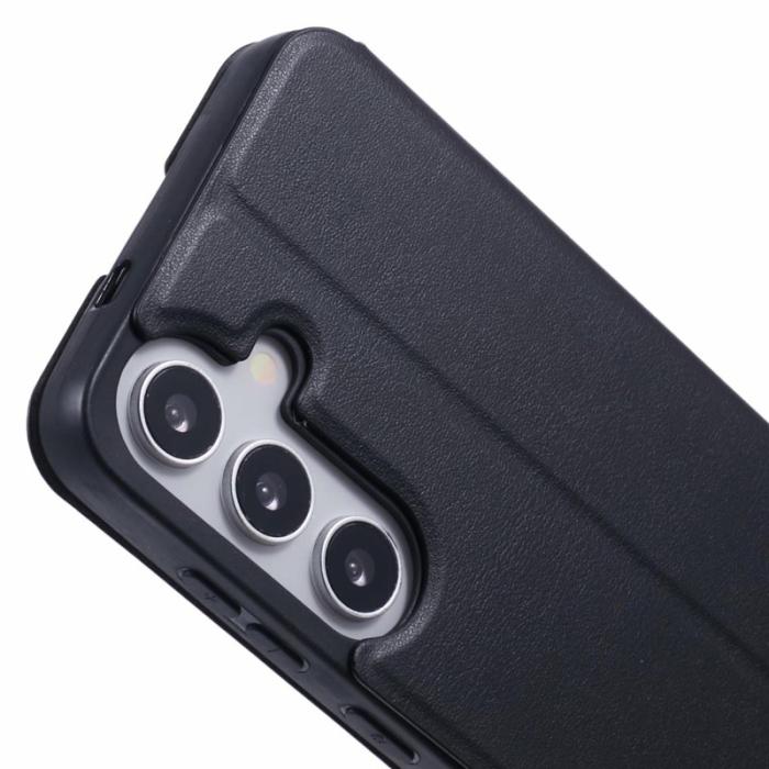 X-Level - X-LEVEL Colorful-2 Samsung Galaxy S24+ Skal Magnetisk Läder Svart