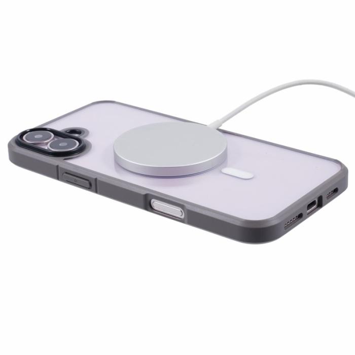 X-Level - X-LEVEL Crystal Clear iPhone 16 Plus Skal TPU+PC - Grå