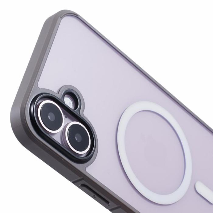 X-Level - X-LEVEL Crystal Clear iPhone 16 Plus Skal TPU+PC - Grå