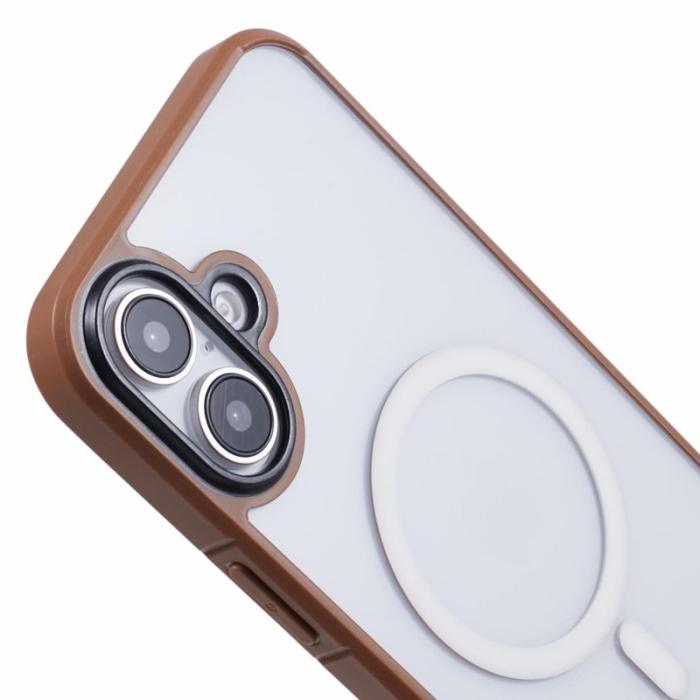 X-Level - X-LEVEL Crystal Clear iPhone 16 Plus Skal TPU+PC Titanium Gold