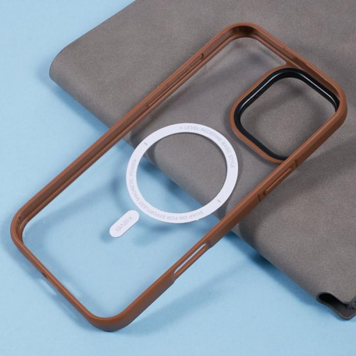 X-Level - X-LEVEL Crystal Clear iPhone 16 Pro Skal TPU+PC Titanium Gold