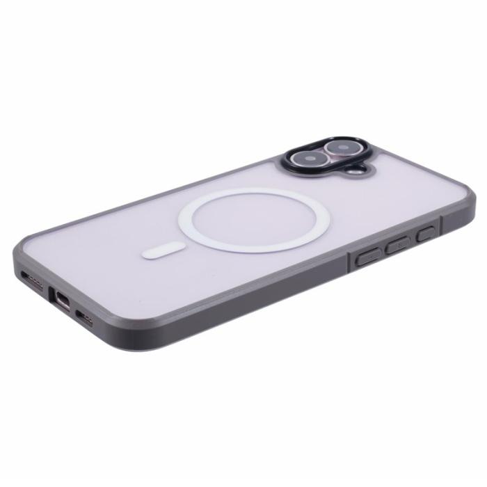 X-Level - X-LEVEL Crystal Clear iPhone 16 Skal TPU+PC MagSafe - Grå