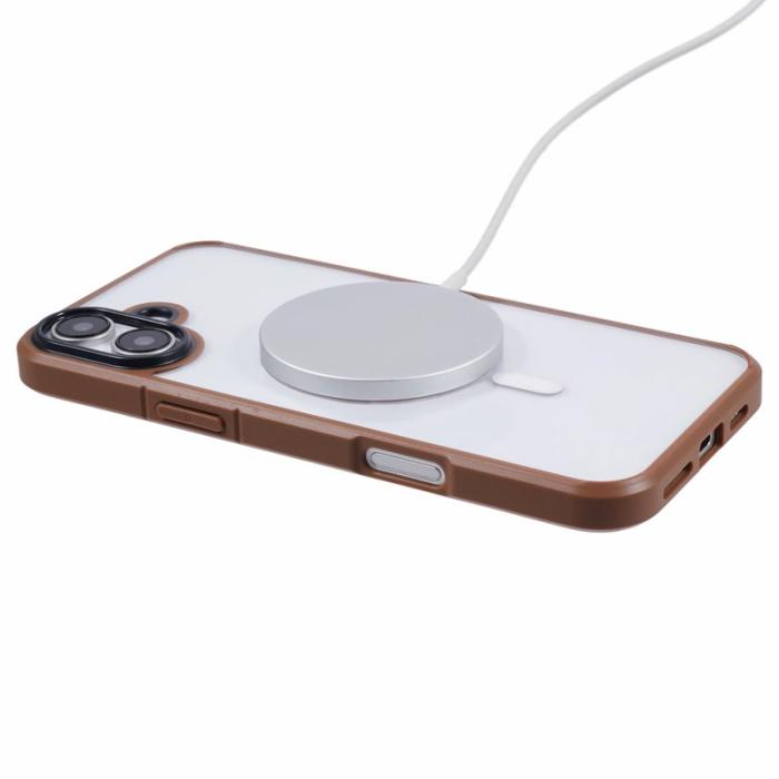 X-Level - X-LEVEL Crystal Clear iPhone 16 Skal TPU+PC - Titanium Gold