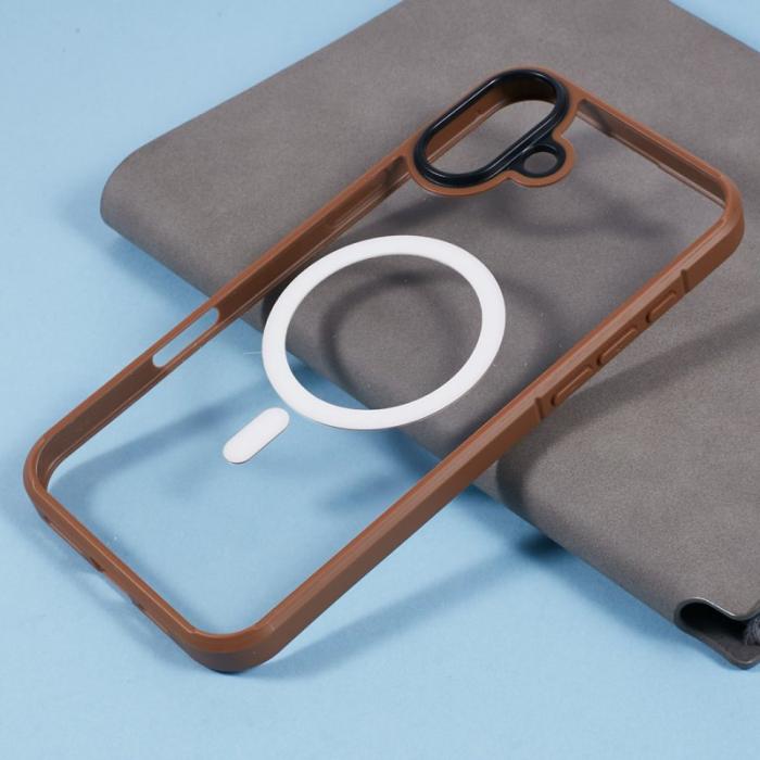 X-Level - X-LEVEL Crystal Clear iPhone 16 Skal TPU+PC - Titanium Gold