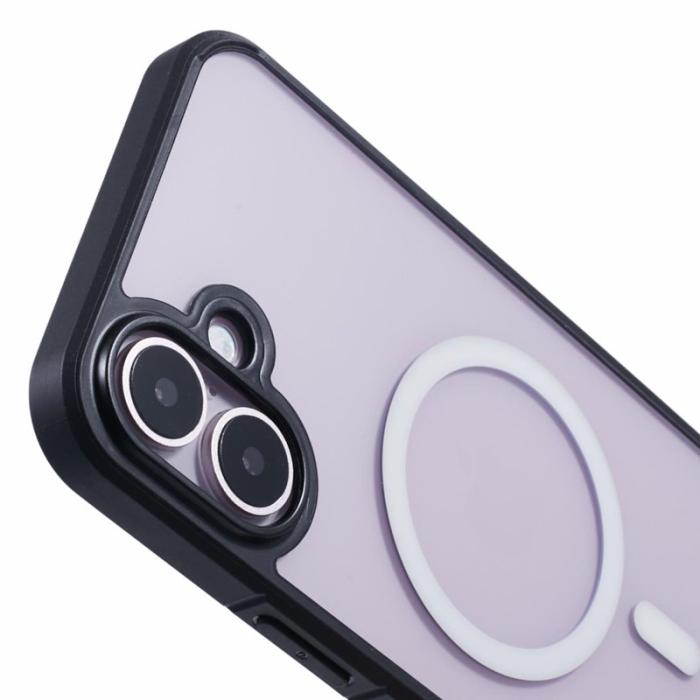 X-Level - X-LEVEL Crystal Clear Series iPhone 16 Skal TPU+PC Svart