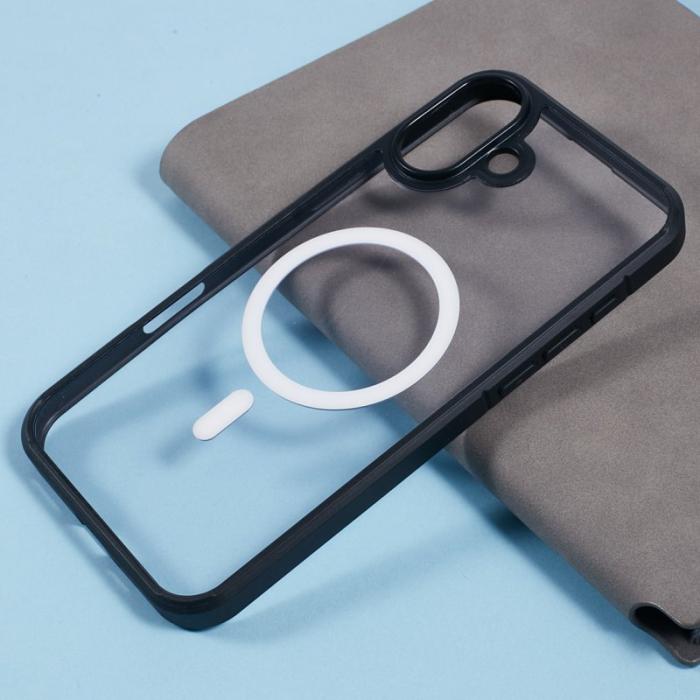 X-Level - X-LEVEL Crystal Clear Series iPhone 16 Skal TPU+PC Svart