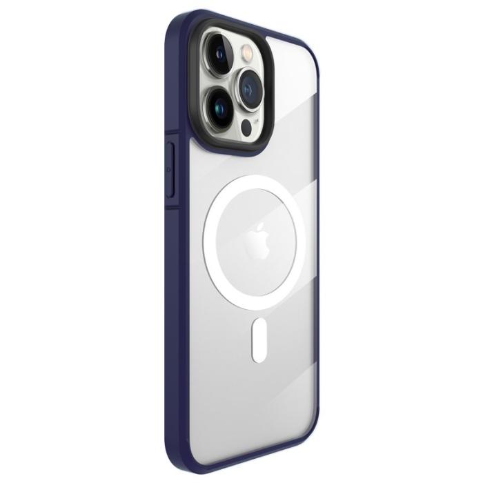 X-Level - X-LEVEL Crystal Clear Slim Skal för iPhone 15 Pro Max - Mörkblå