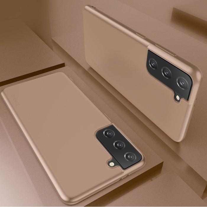 X-Level - X-LEVEL Frosted TPU Fodral för Samsung Galaxy S21 5G - Guld