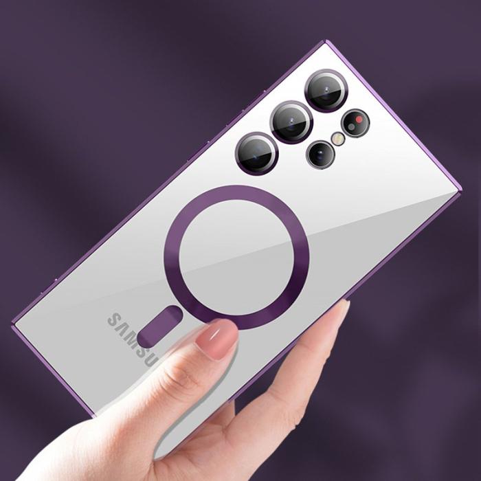 X-Level - X-LEVEL Galaxy S23+ Skal Transparent MagSafe TPU - Svart