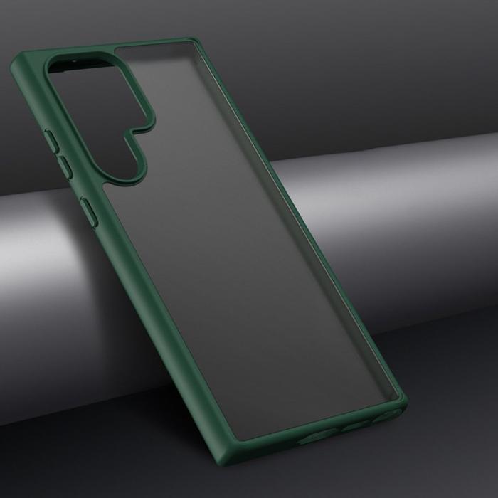 X-Level - X-LEVEL Galaxy S23 Ultra Skal Anti-drop TPU+PC Svartgrön