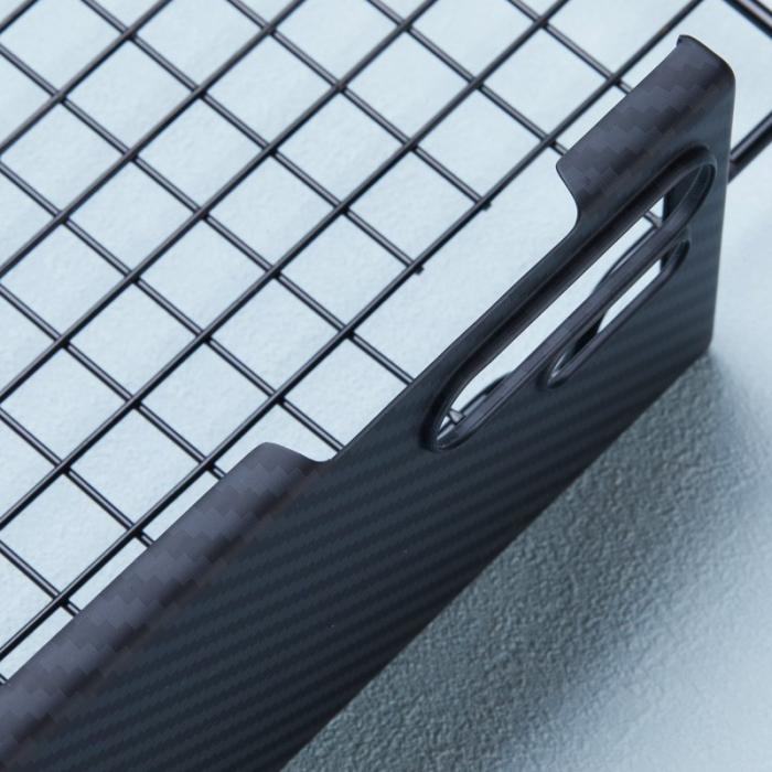 X-Level - X-LEVEL Galaxy S24 Ultra Mobilskal Lätt Kolfiber Textur Svart