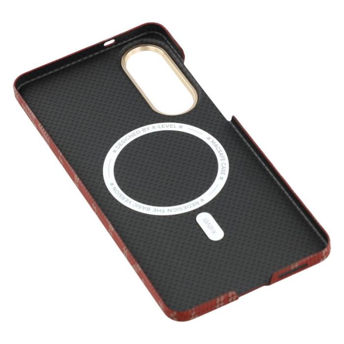 X-Level - X-LEVEL Galaxy S25 Edge Skal MagSafe PC Metall Röd