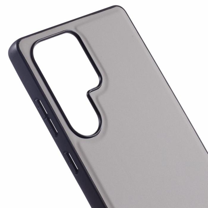 X-Level - X-LEVEL Galaxy S25 Ultra Fodral Läderbelagt TPU Grå