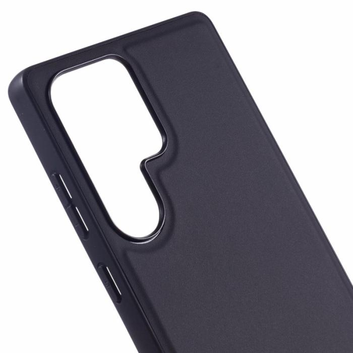 X-Level - X-LEVEL Galaxy S25 Ultra Fodral Läderbelagt TPU Svart