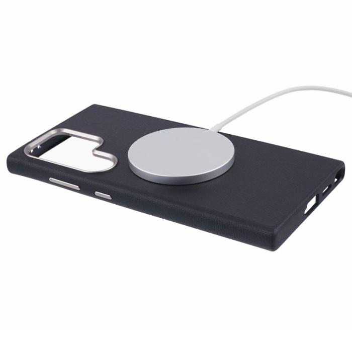 X-Level - X-LEVEL Galaxy S25 Ultra Skal MagSafe PU Läder Svart