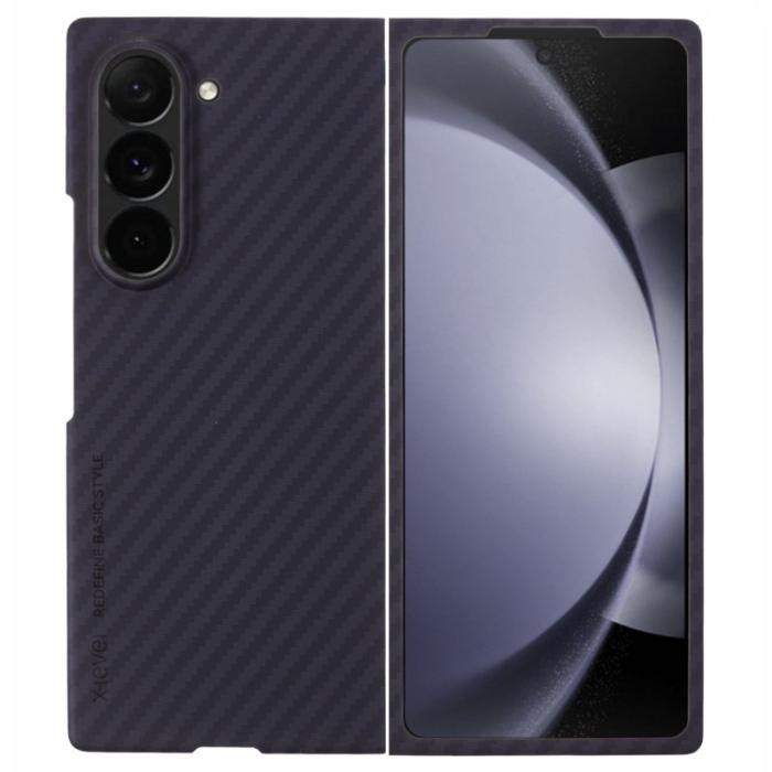 X-Level - X-LEVEL Galaxy Z Fold6 5G Fodral Carbon Fiber Svart