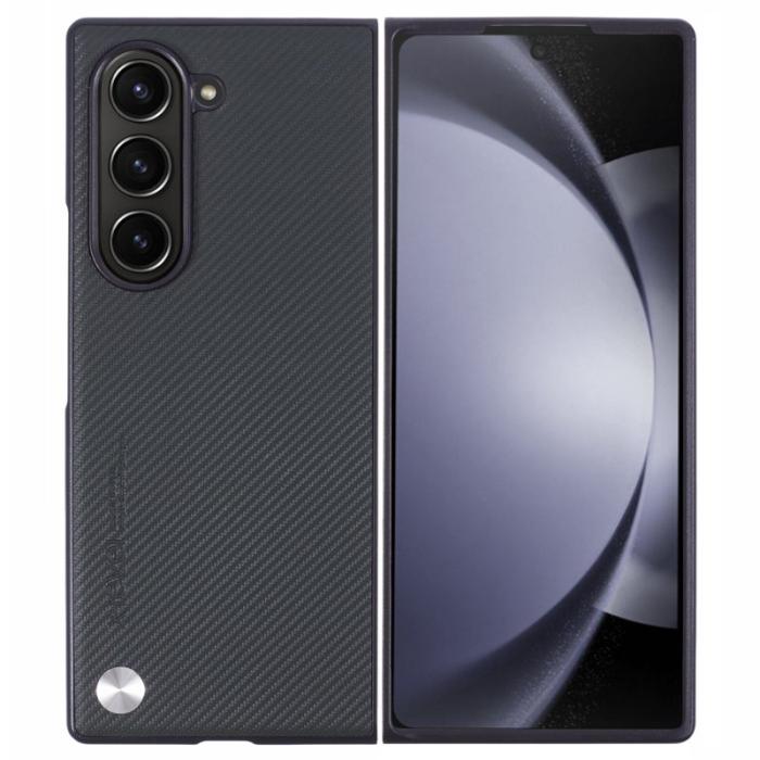 X-Level - X-LEVEL Galaxy Z Fold6 Fodral i kolfiber KonstLäder - Grön