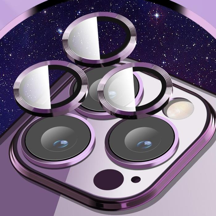 X-Level - X-LEVEL Glass Lens Guard Slim Case iPhone 15 MagSafe Svart