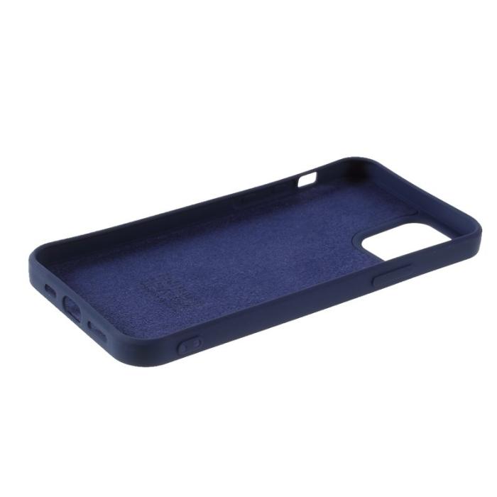 X-Level - X-LEVEL iPhone 12 mini Skal i Flytande Silikon - Mörkblå