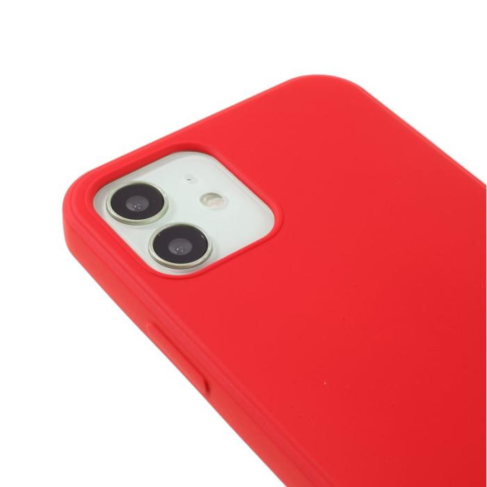 X-Level - X-LEVEL iPhone 12 mini Skal i Flytande Silikon - Röd