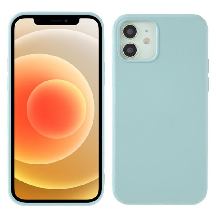 X-Level - X-LEVEL iPhone 12 mini Skal i Liquid Silicone - Baby Blue