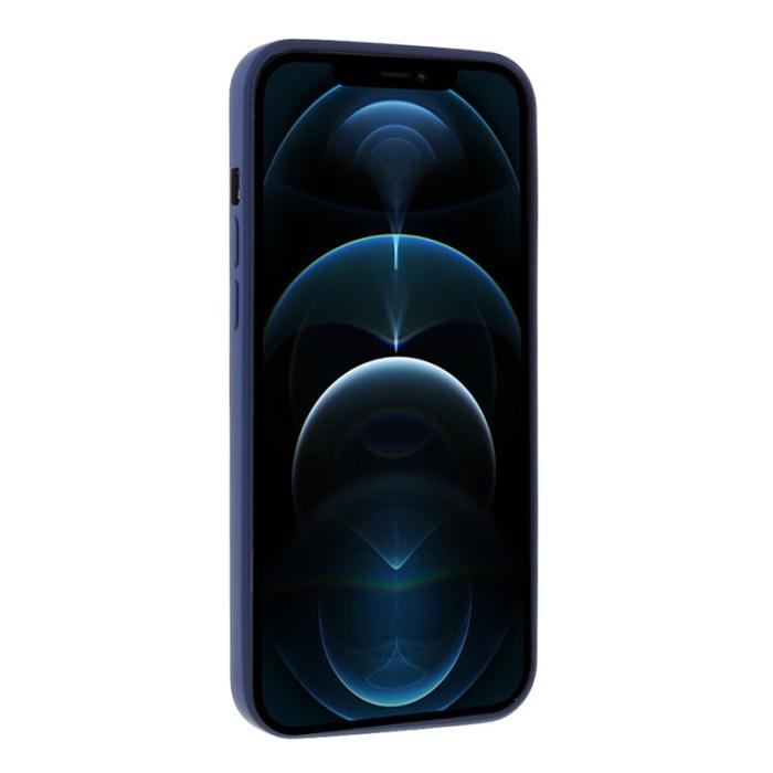 X-Level - X-LEVEL iPhone 12 Pro Max Skal i Flytande Silikon - Mörkblå