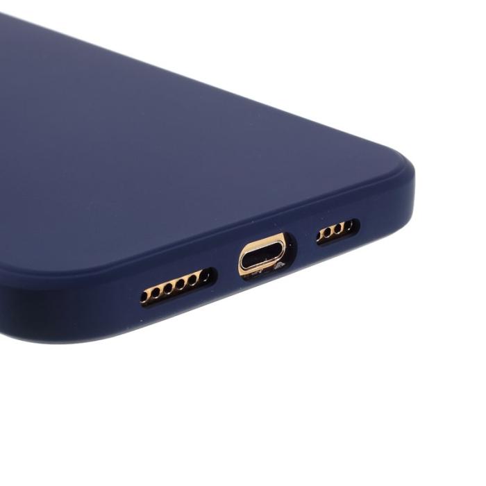 X-Level - X-LEVEL iPhone 12 Pro Max Skal i Flytande Silikon - Mörkblå