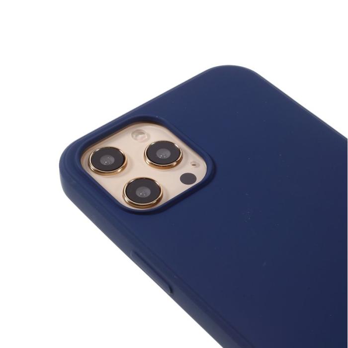 X-Level - X-LEVEL iPhone 12 Pro Max Skal i Flytande Silikon - Mörkblå