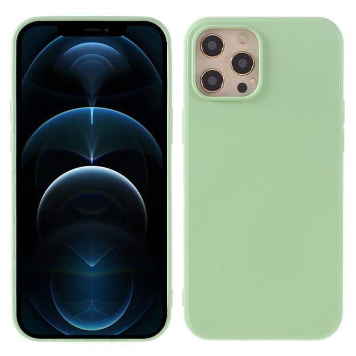 X-Level - X-LEVEL iPhone 12 Pro Max Skal i Liquid Silicone - Ljusgrön