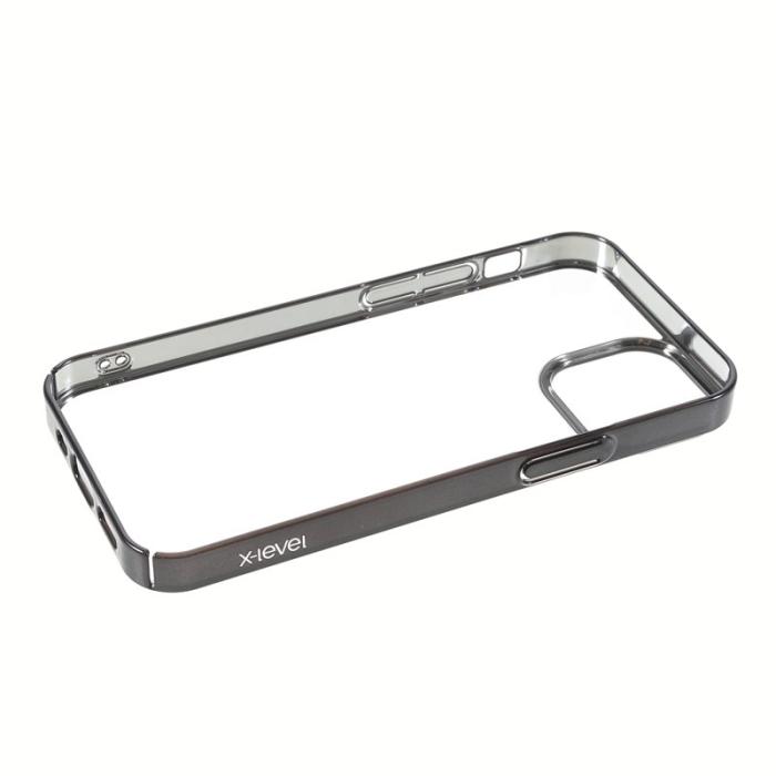 X-Level - X-LEVEL iPhone 13 mini Skal Shockproof Electroplating Svart